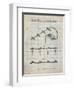 PP763-Antique Grid Parchment Christmas Lights Poster-Cole Borders-Framed Giclee Print