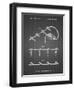 PP763-Black Grid Christmas Lights Poster-Cole Borders-Framed Giclee Print