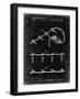 PP763-Black Grunge Christmas Lights Poster-Cole Borders-Framed Giclee Print