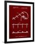 PP763-Burgundy Christmas Lights Poster-Cole Borders-Framed Giclee Print