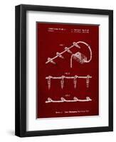 PP763-Burgundy Christmas Lights Poster-Cole Borders-Framed Premium Giclee Print