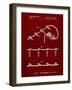 PP763-Burgundy Christmas Lights Poster-Cole Borders-Framed Giclee Print