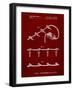 PP763-Burgundy Christmas Lights Poster-Cole Borders-Framed Giclee Print