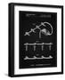 PP763-Vintage Black Christmas Lights Poster-Cole Borders-Framed Giclee Print