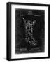 PP764-Black Grunge Christmas Stocking 1912 Patent Poster-Cole Borders-Framed Giclee Print