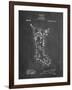 PP764-Chalkboard Christmas Stocking 1912 Patent Poster-Cole Borders-Framed Giclee Print