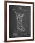 PP764-Chalkboard Christmas Stocking 1912 Patent Poster-Cole Borders-Framed Giclee Print