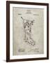 PP764-Sandstone Christmas Stocking 1912 Patent Poster-Cole Borders-Framed Giclee Print