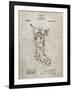 PP764-Sandstone Christmas Stocking 1912 Patent Poster-Cole Borders-Framed Giclee Print