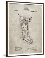 PP764-Sandstone Christmas Stocking 1912 Patent Poster-Cole Borders-Framed Premium Giclee Print