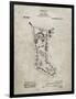 PP764-Sandstone Christmas Stocking 1912 Patent Poster-Cole Borders-Framed Premium Giclee Print