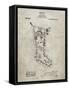 PP764-Sandstone Christmas Stocking 1912 Patent Poster-Cole Borders-Framed Stretched Canvas