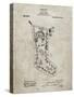 PP764-Sandstone Christmas Stocking 1912 Patent Poster-Cole Borders-Stretched Canvas