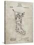 PP764-Sandstone Christmas Stocking 1912 Patent Poster-Cole Borders-Stretched Canvas