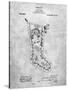 PP764-Slate Christmas Stocking 1912 Patent Poster-Cole Borders-Stretched Canvas