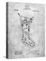 PP764-Slate Christmas Stocking 1912 Patent Poster-Cole Borders-Stretched Canvas