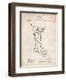 PP764-Vintage Parchment Christmas Stocking 1912 Patent Poster-Cole Borders-Framed Premium Giclee Print