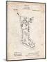 PP764-Vintage Parchment Christmas Stocking 1912 Patent Poster-Cole Borders-Mounted Premium Giclee Print