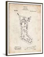 PP764-Vintage Parchment Christmas Stocking 1912 Patent Poster-Cole Borders-Framed Premium Giclee Print