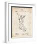 PP764-Vintage Parchment Christmas Stocking 1912 Patent Poster-Cole Borders-Framed Giclee Print