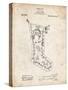 PP764-Vintage Parchment Christmas Stocking 1912 Patent Poster-Cole Borders-Stretched Canvas