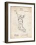 PP764-Vintage Parchment Christmas Stocking 1912 Patent Poster-Cole Borders-Framed Giclee Print