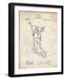 PP764-Vintage Parchment Christmas Stocking 1912 Patent Poster-Cole Borders-Framed Giclee Print