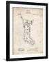 PP764-Vintage Parchment Christmas Stocking 1912 Patent Poster-Cole Borders-Framed Giclee Print