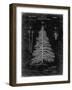 PP765-Black Grunge Christmas Tree Poster-Cole Borders-Framed Giclee Print