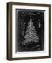 PP765-Black Grunge Christmas Tree Poster-Cole Borders-Framed Giclee Print