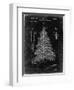 PP765-Black Grunge Christmas Tree Poster-Cole Borders-Framed Giclee Print