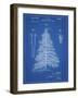 PP765-Blueprint Christmas Tree Poster-Cole Borders-Framed Giclee Print