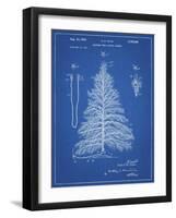 PP765-Blueprint Christmas Tree Poster-Cole Borders-Framed Giclee Print