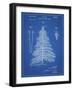 PP765-Blueprint Christmas Tree Poster-Cole Borders-Framed Giclee Print