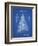 PP765-Blueprint Christmas Tree Poster-Cole Borders-Framed Giclee Print