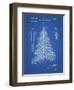 PP765-Blueprint Christmas Tree Poster-Cole Borders-Framed Giclee Print