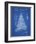 PP765-Blueprint Christmas Tree Poster-Cole Borders-Framed Giclee Print