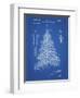 PP765-Blueprint Christmas Tree Poster-Cole Borders-Framed Giclee Print