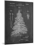 PP765-Chalkboard Christmas Tree Poster-Cole Borders-Mounted Giclee Print