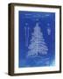 PP765-Faded Blueprint Christmas Tree Poster-Cole Borders-Framed Giclee Print