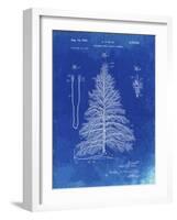 PP765-Faded Blueprint Christmas Tree Poster-Cole Borders-Framed Giclee Print