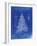 PP765-Faded Blueprint Christmas Tree Poster-Cole Borders-Framed Giclee Print