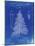 PP765-Faded Blueprint Christmas Tree Poster-Cole Borders-Mounted Giclee Print