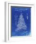 PP765-Faded Blueprint Christmas Tree Poster-Cole Borders-Framed Giclee Print