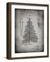 PP765-Faded Grey Christmas Tree Poster-Cole Borders-Framed Giclee Print