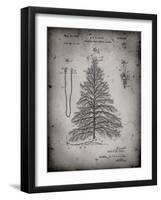 PP765-Faded Grey Christmas Tree Poster-Cole Borders-Framed Giclee Print