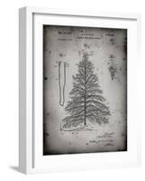 PP765-Faded Grey Christmas Tree Poster-Cole Borders-Framed Giclee Print
