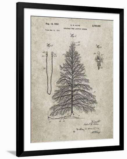 PP765-Sandstone Christmas Tree Poster-Cole Borders-Framed Giclee Print