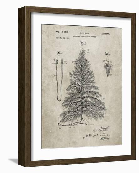 PP765-Sandstone Christmas Tree Poster-Cole Borders-Framed Giclee Print