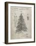 PP765-Sandstone Christmas Tree Poster-Cole Borders-Framed Giclee Print